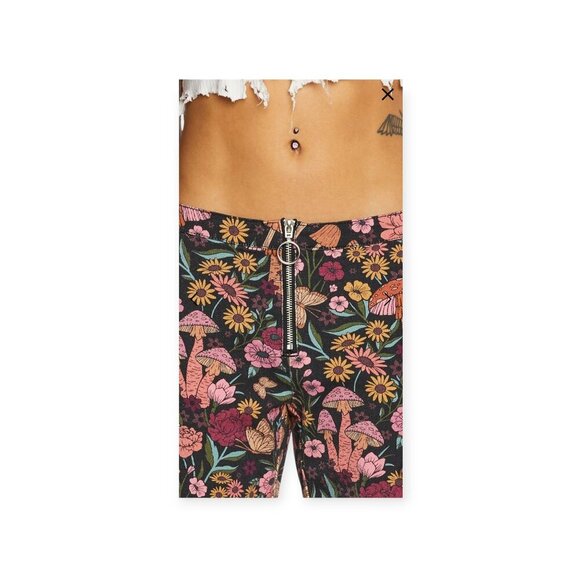 Current Mood Retro Mushroom Print Flared Pants S - Picture 2 of 15